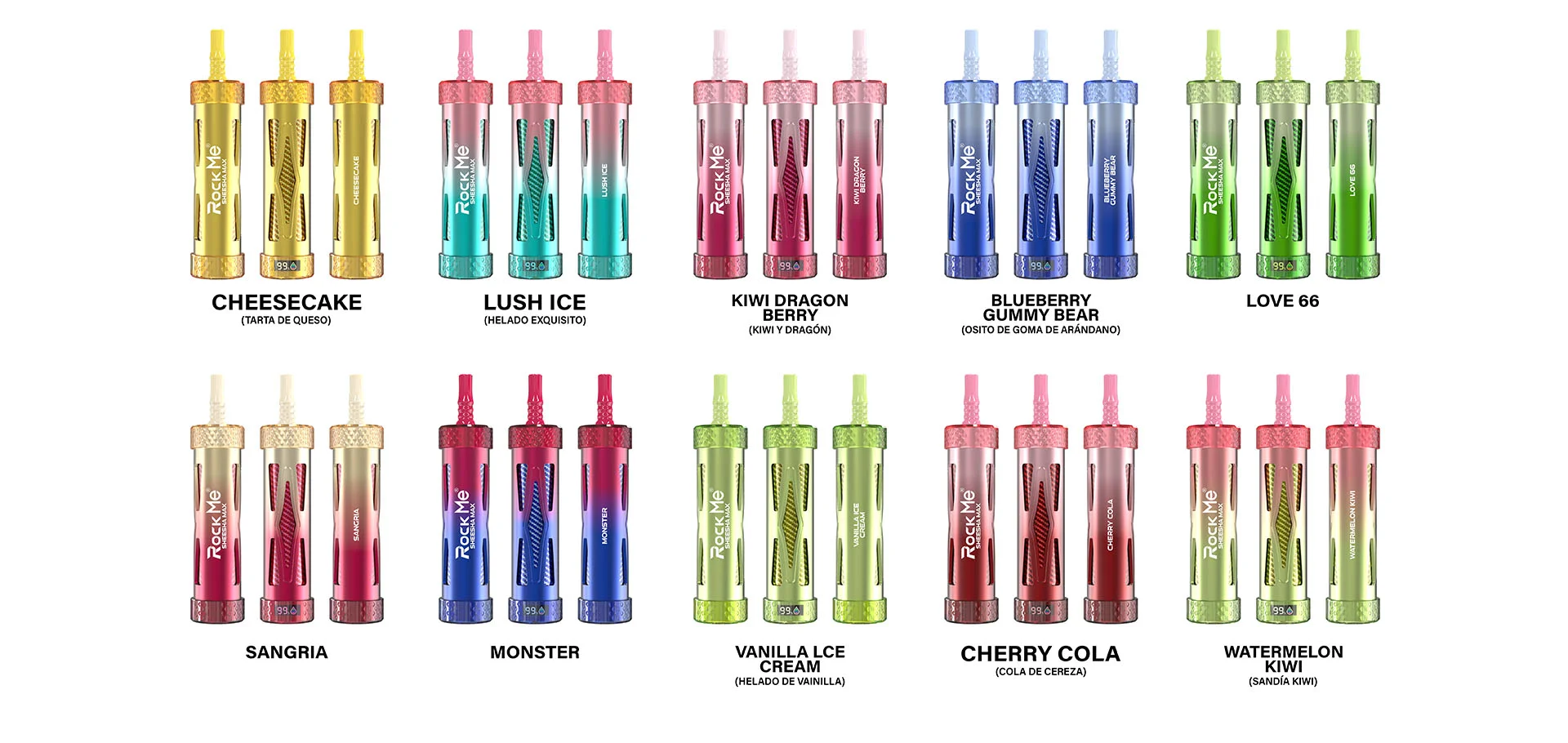 sheesha max flavors list