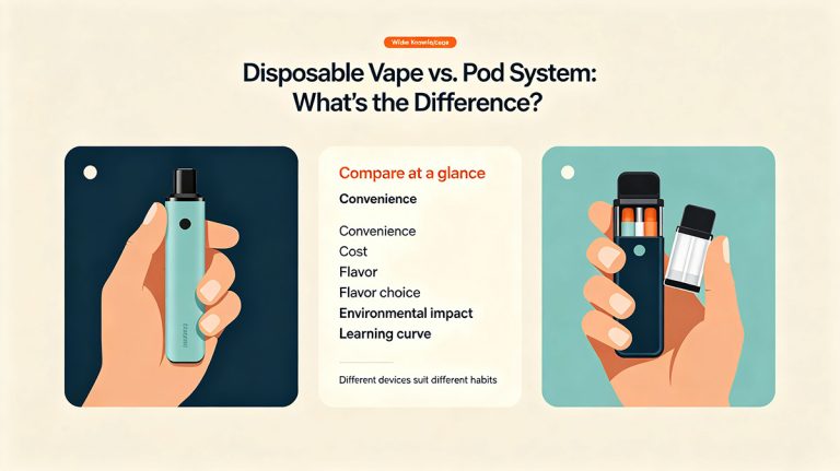 Disposable Vape vs. Pod System: What's the Difference?
