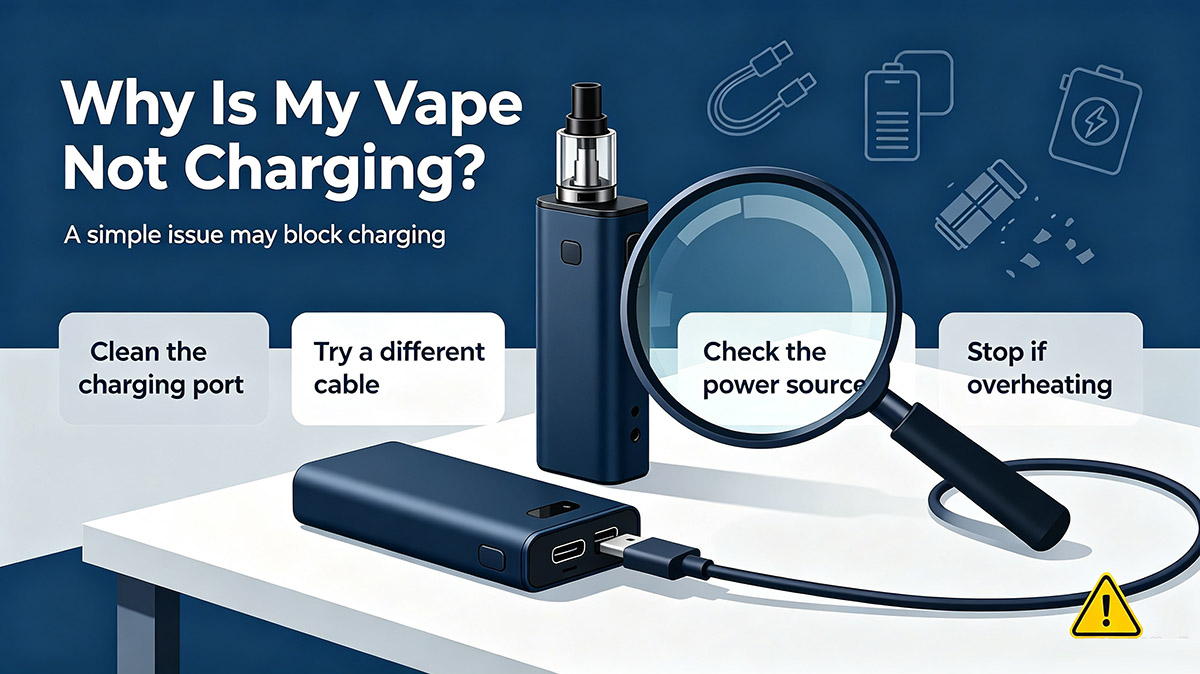Why Is My Vape Not Charging? Common Causes and Solutions