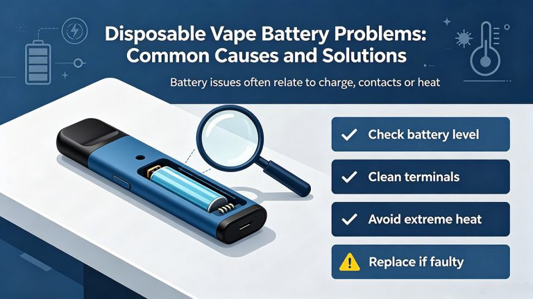 Disposable Vape Battery Problems: Common Causes and Solutions