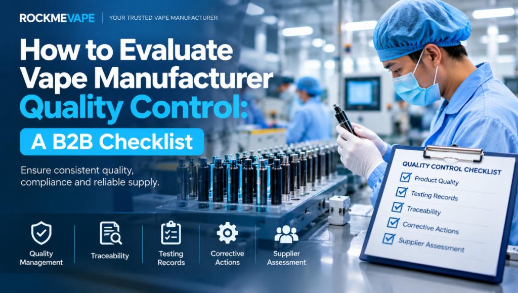 How to Evaluate Vape Manufacturer Quality Control: A B2B Checklist