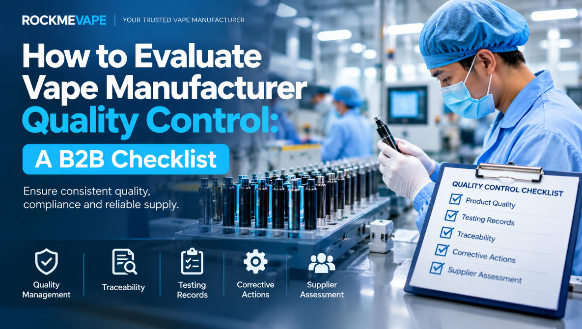How to Evaluate Vape Manufacturer Quality Control: A B2B Checklist